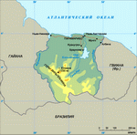 Map of Suriname