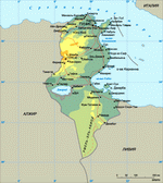 Map of Tunisia