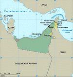 Map of United Arab Emirates