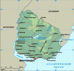 Map of Uruguay