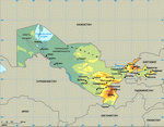 Map of Uzbekistan