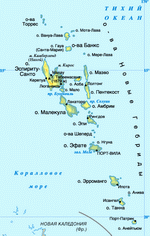 Map of Vanuatu