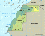 Map of Western Sahara