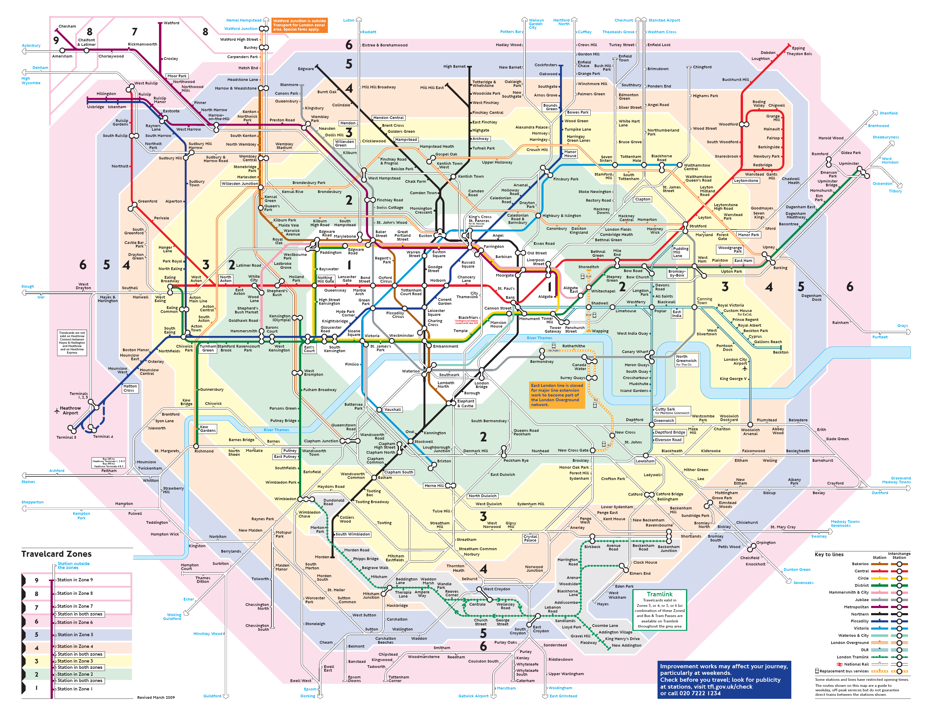 Metro map of London