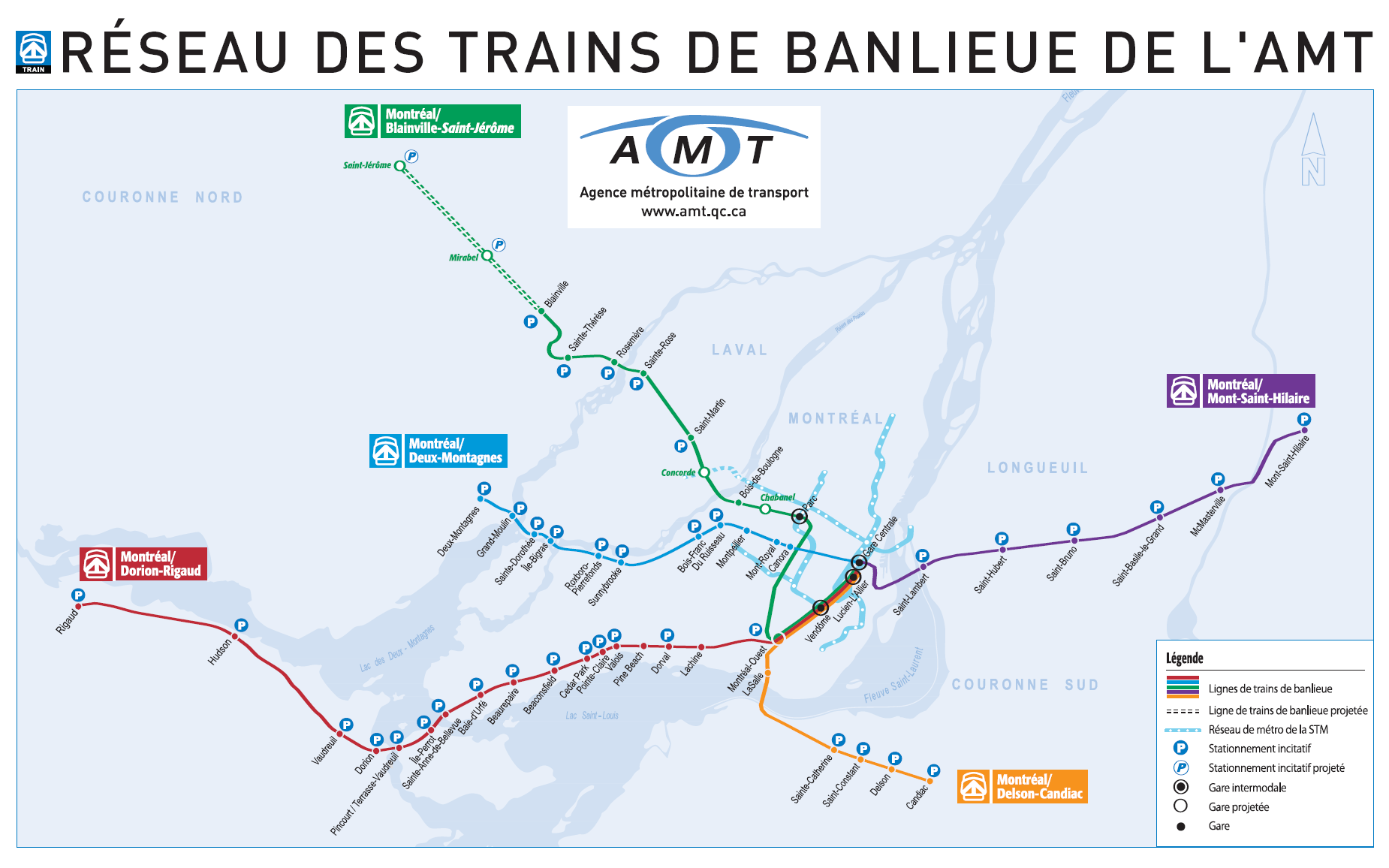Metro map of Montreal