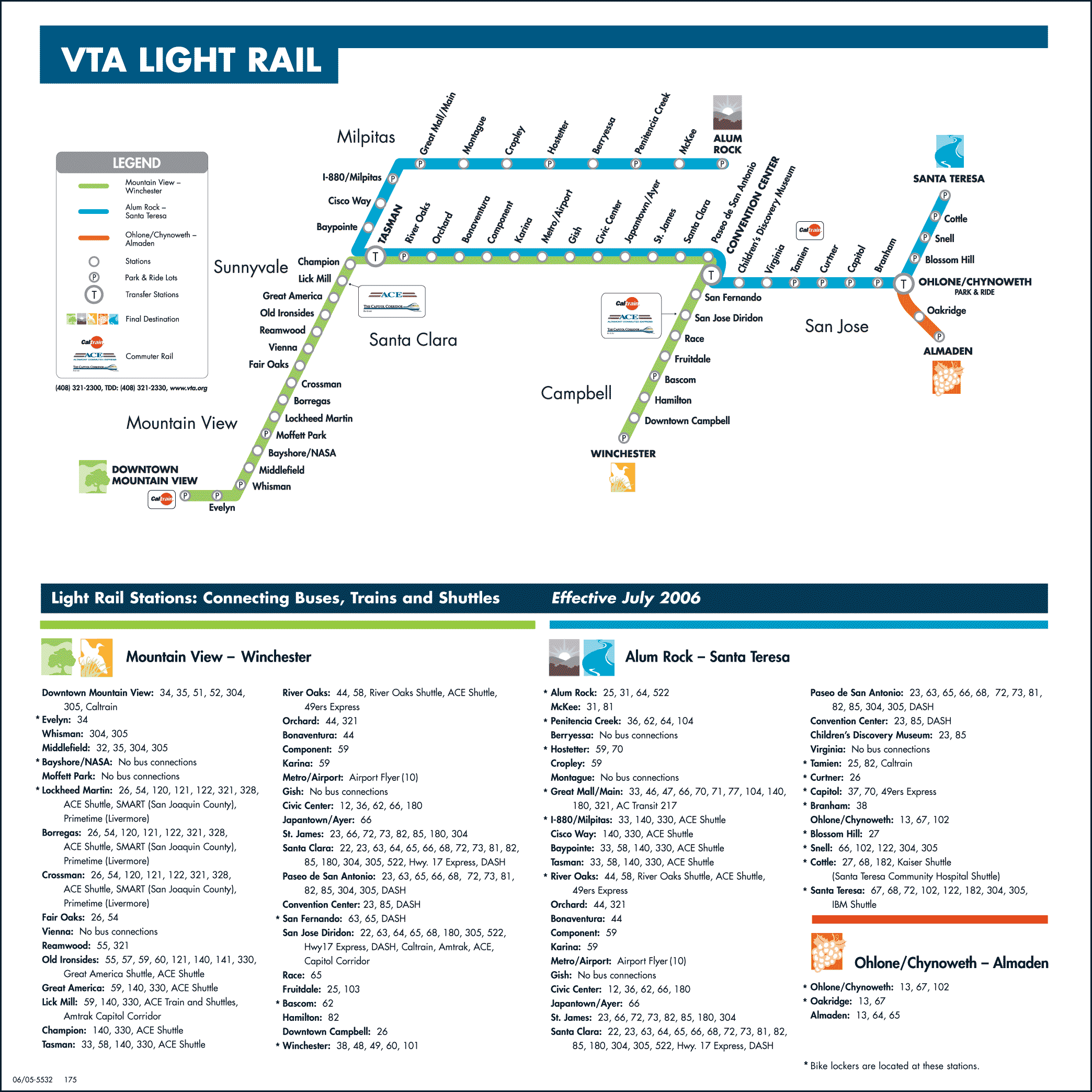 Metro map of San Jose