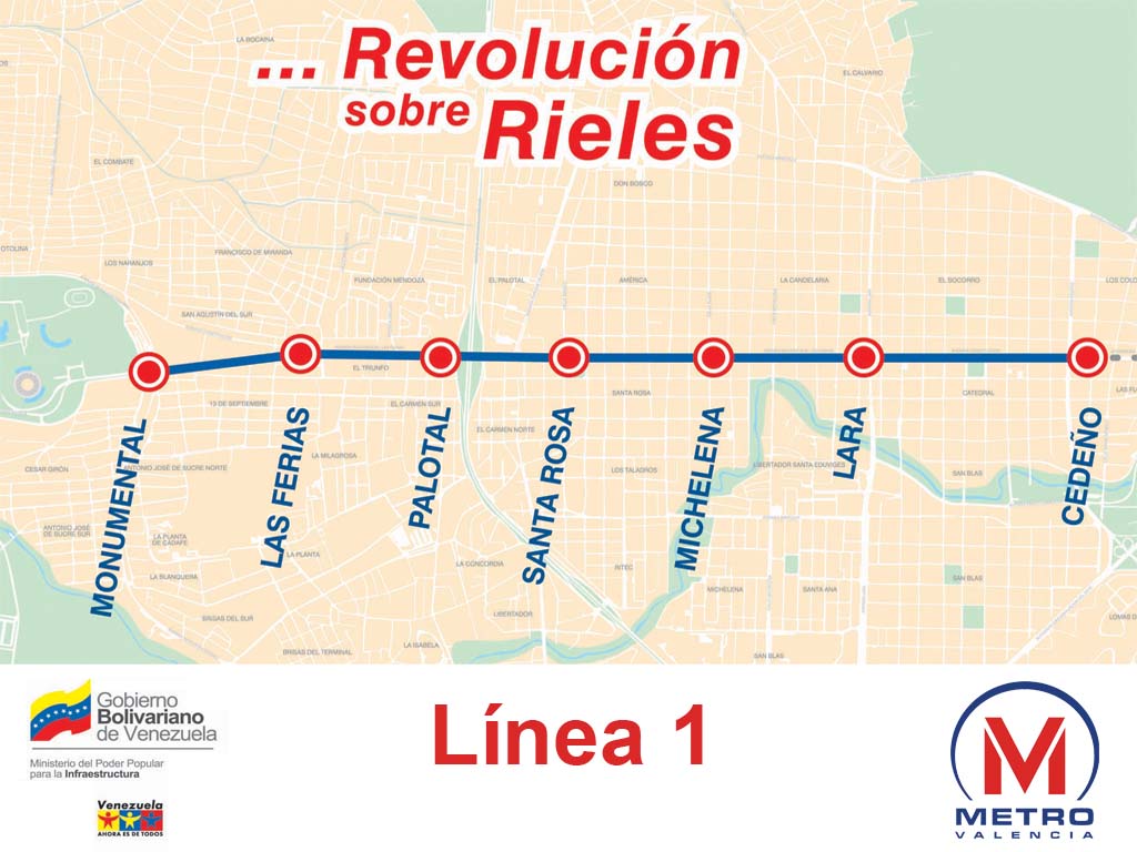 Metro map of Valencia