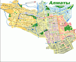 Metro map of Almaty