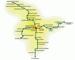 Metro map of Bangalore