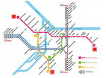Metro map of Belgrade