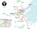 Metro map of Boston