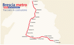 Metro map of Brescia