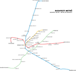 Metro map of Budapest
