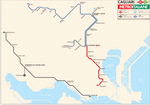 Metro map of Cagliari