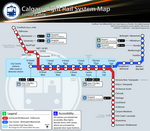 Metro map of Calgary