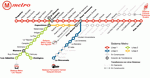 Metro map of Caracas