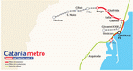 Metro map of Catania