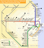 Metro map of Chennai