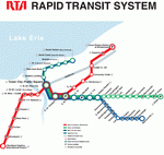 Metro map of Cleveland