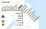 Metro map of Copenhagen