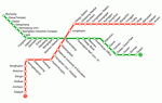 Metro map of Daegu