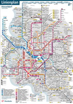 Metro map of Dusseldorf