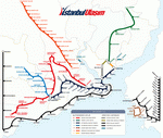 Metro map of Istanbul