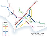Metro map of Lima