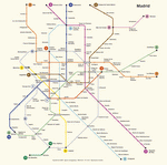 Metro map of Madrid