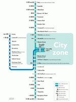 Metro map of Manchester