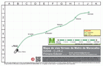 Metro map of Maracaibo