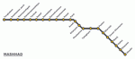 Metro map of Mashhad