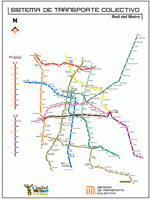 Metro map of Mexico
