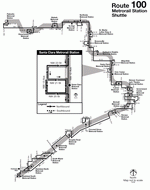 Metro map of Miami