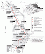 Metro map of Minneapolis