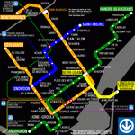 Metro map of Montreal