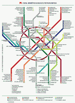 Metro map of Moscow