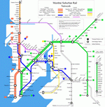 Metro map of Mumbai