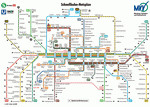 Metro map of Munich