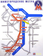 Metro map of Nizhniy Novgorod