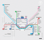 Metro map of Oslo