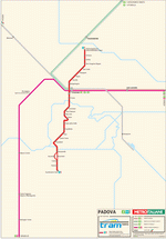 Metro map of Padova