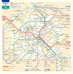 Metro map of Paris