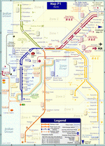Metro map of Perth
