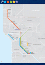 Metro map of Porto