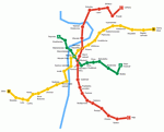 Metro map of Prague