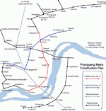 Metro map of Pyongyang