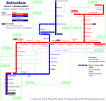 Metro map of Rotterdam 