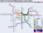 Metro map of Sao Paulo
