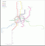Metro map of Shanghai